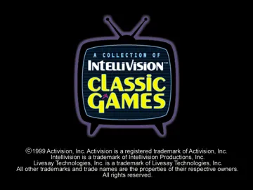 Intellivision Classic Games (US) screen shot title